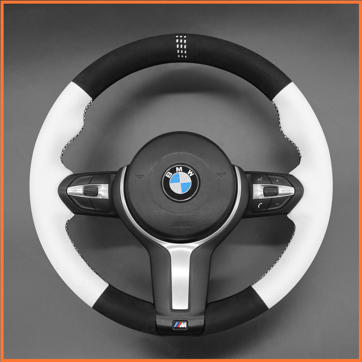 MEWANT Lenkradbezug für BMW F20 F21 F22 F23 F31 F45 F30 F32 F07 F10 F11 F12 F16 F15 F26 F25 F39 F48 2013-2019 - Mewant.de