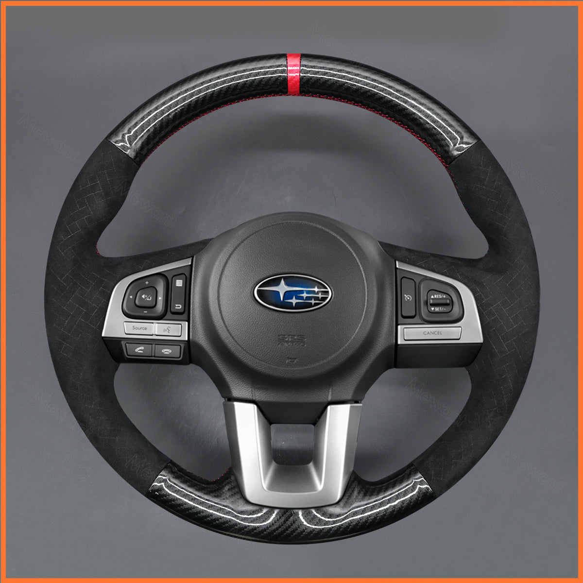 MEWANT Lenkradbezug für Subaru Legacy 2015-2017 / Outback 2015-2017 / XV (Crosstrek) 2016-2017 / Forester 2017-2018 - Mewant.de