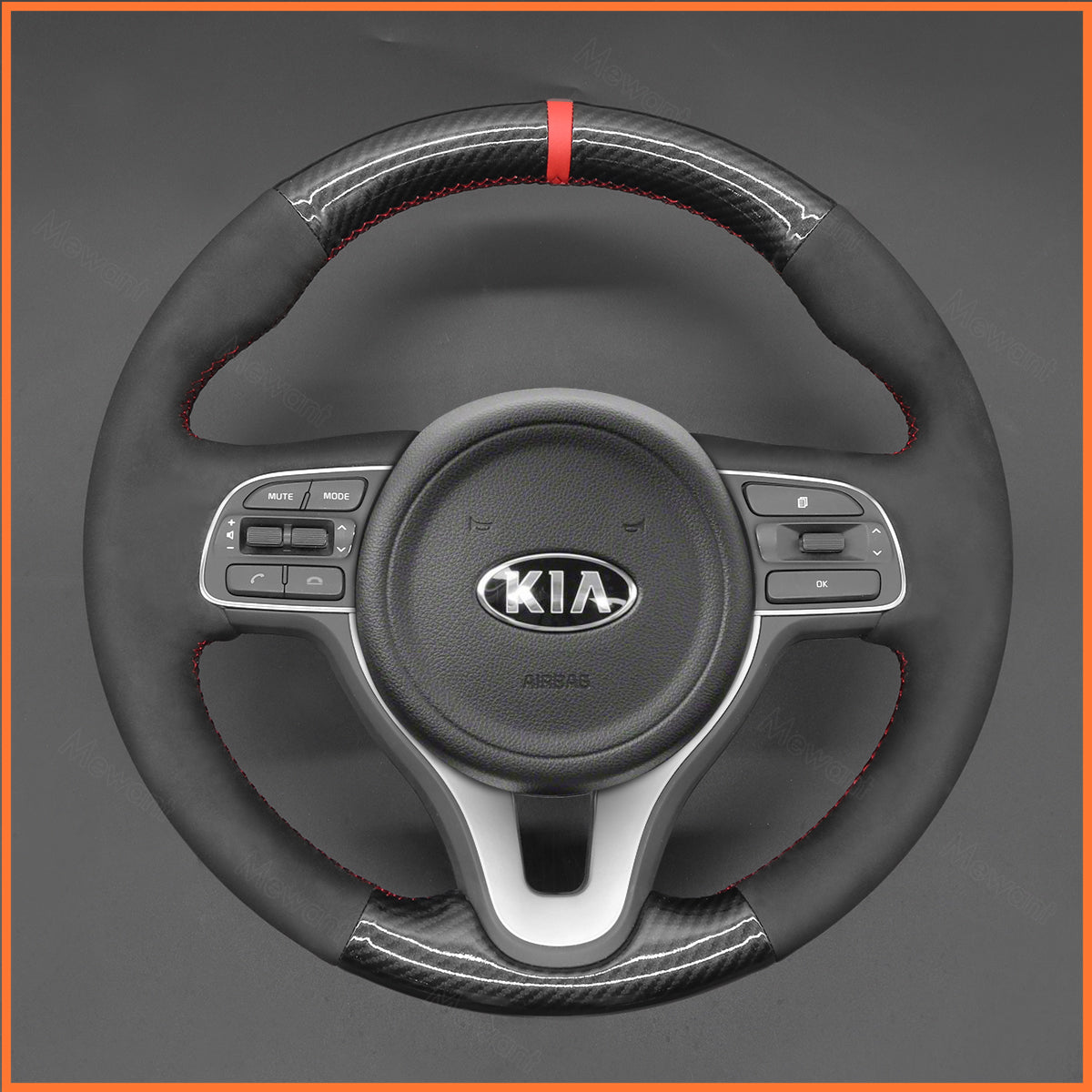 MEWANT Lenkradbezug für Kia Sportage 4 2016-2018 / Niro 2016-2022 / Optima 2016-2018 - Mewant.de