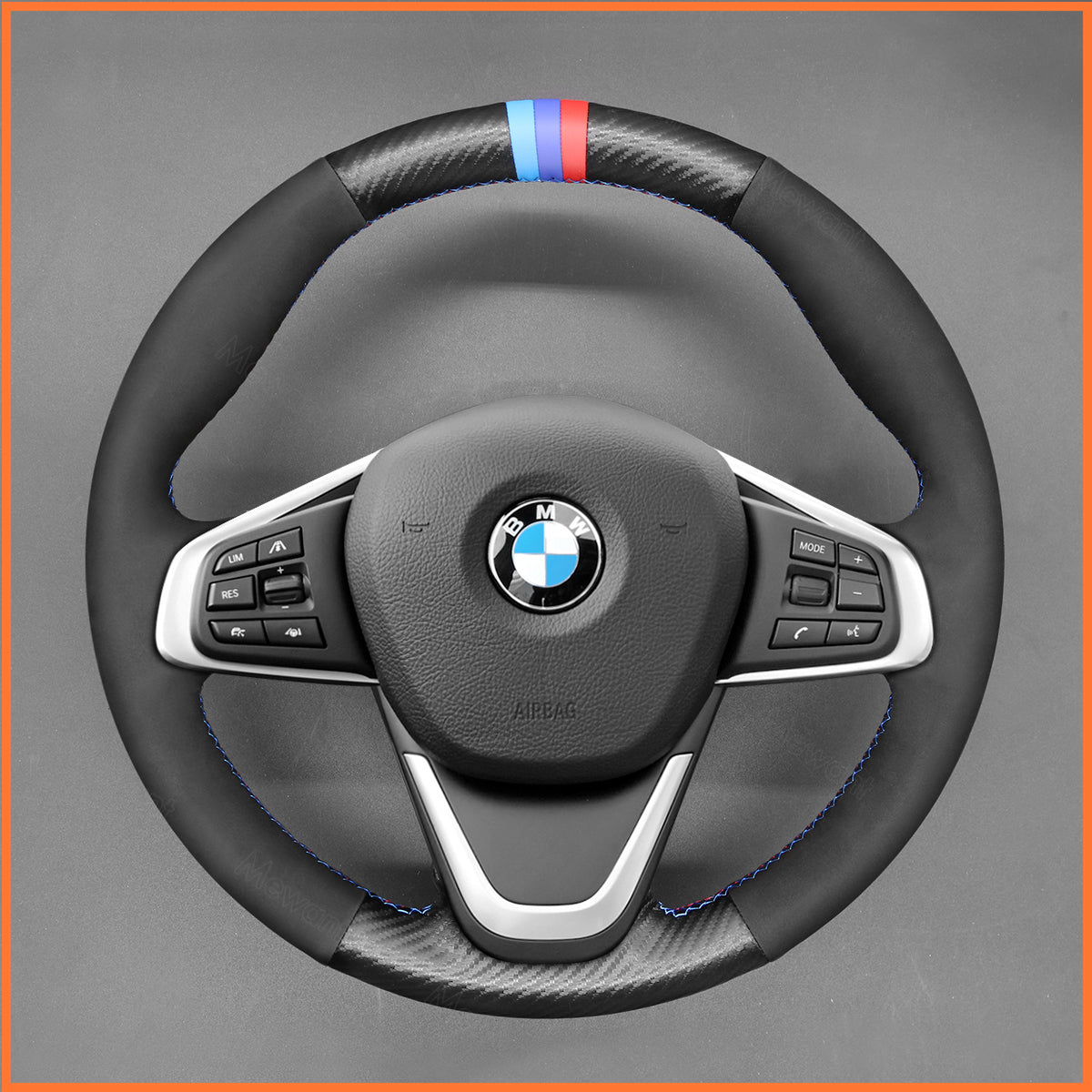 MEWANT Lenkradbezug für BMW 2 Series F45 F46 (Gran Tourer) / X1 F48 / X2 F39 2018-2024 - Mewant.de