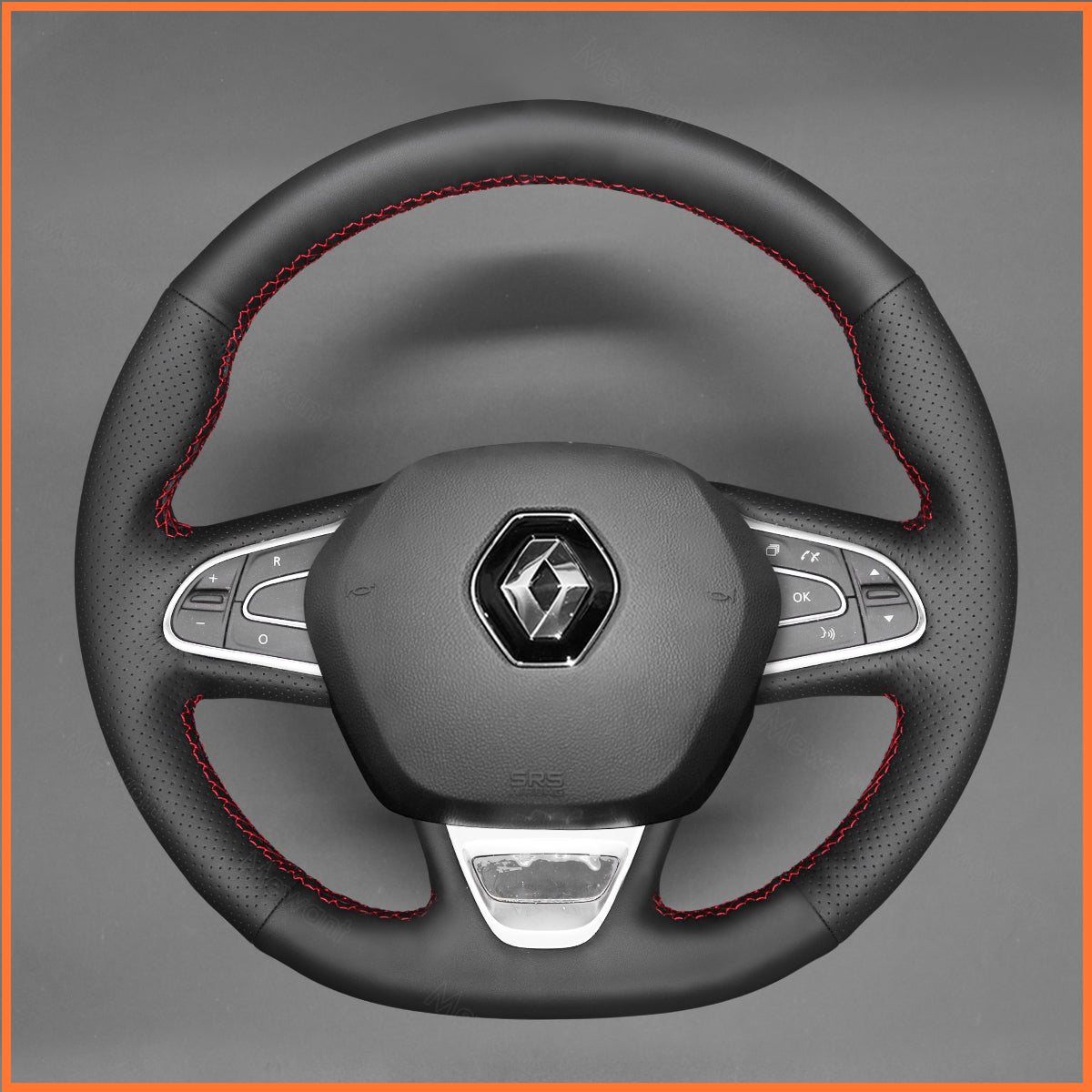 MEWANT Lenkradbezug für Renault Megane 4 / Scenic 4 / Kadjar / Koleos / Talisman / Espace / Renault Samsung QM6 / SM6 - Mewant.de