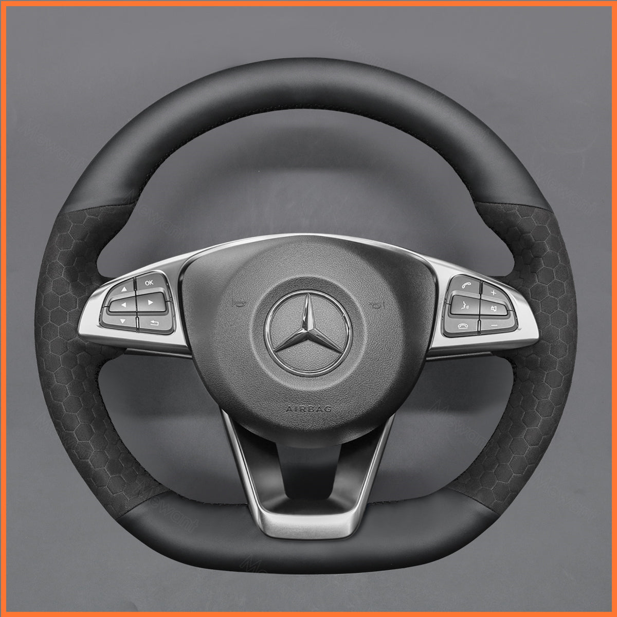 MEWANT Lenkradbezug für C-Class W205 / AMG C43 / CLA-Class C117 / AMG GLA 45 X156 / CLS-Class C218 2015-2018 - Mewant.de