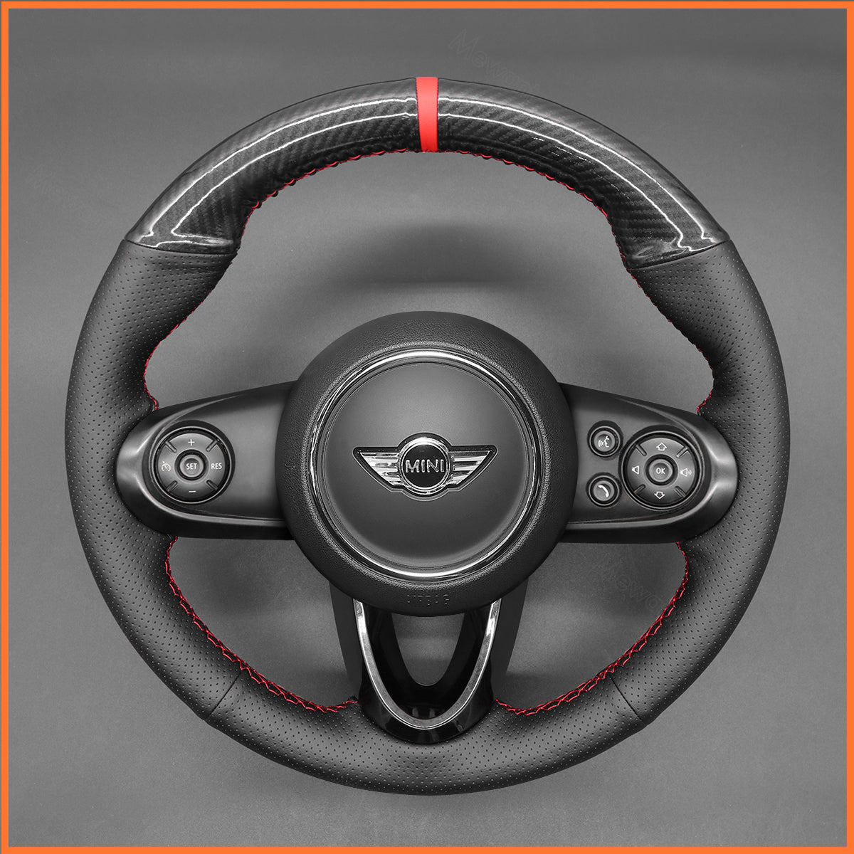 MEWANT Lenkradbezug für Mini (Hatchback/Mini) 2014-2020 / Clubman 2015-2020 / Convertible 2016-2020 / Countryman 2017-2020 / MINI Clubman F54 2015-2023 - Mewant.de