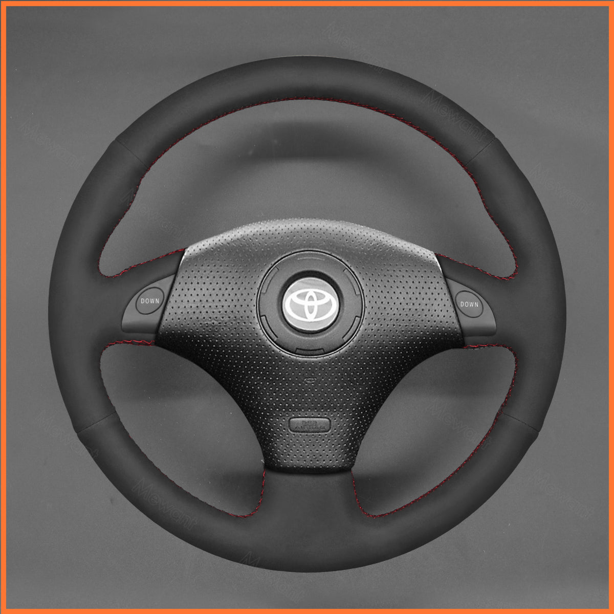 MEWANT Lenkradbezug für Toyota RAV4 1998-2003 / Celica 1999-2006 / MR2 1999-2007 / MR-S 1999-2007 / Supra 1996-2002 / Caldina 1997-2002 - Mewant.de