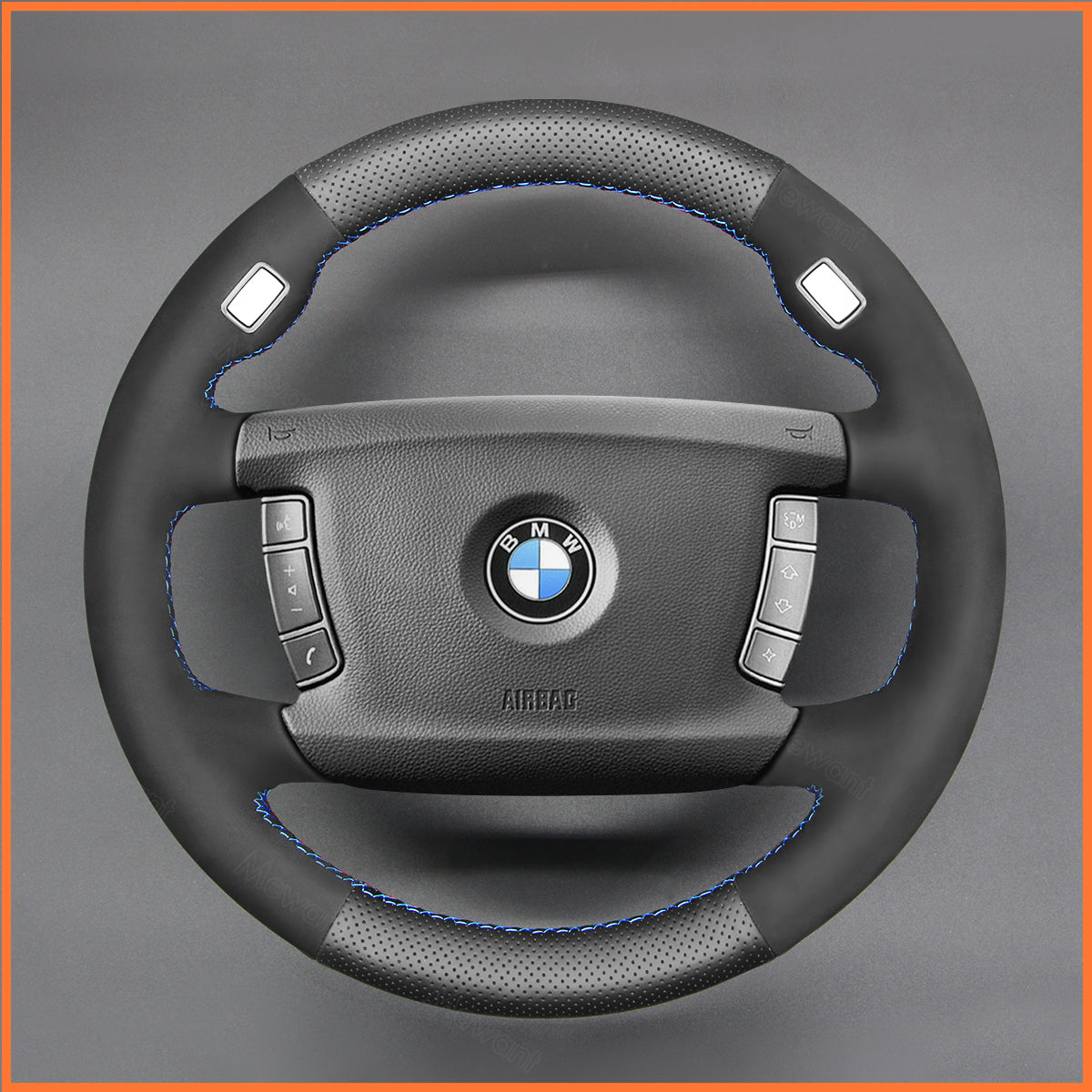 MEWANT Lenkradbezug für BMW 7 Series E65 (Sedan) 2001-2008 / 7 Series E66 (Long Wheelbase Sedan) 2001-2008 - Mewant.de