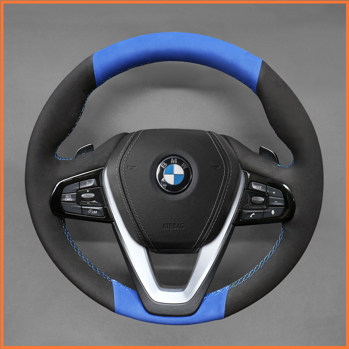 MEWANT Lenkradbezug für BMW F40 F44 G20 G21 G30 G31 i4 iX3 X5 X6 X7 Z4 2019-2024 - Mewant.de