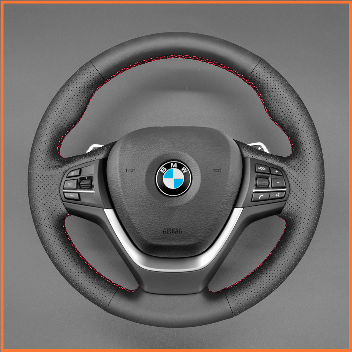 MEWANT Funda para volante de BMW X3 F25 2010-2017 X4 F26 2014-2018
