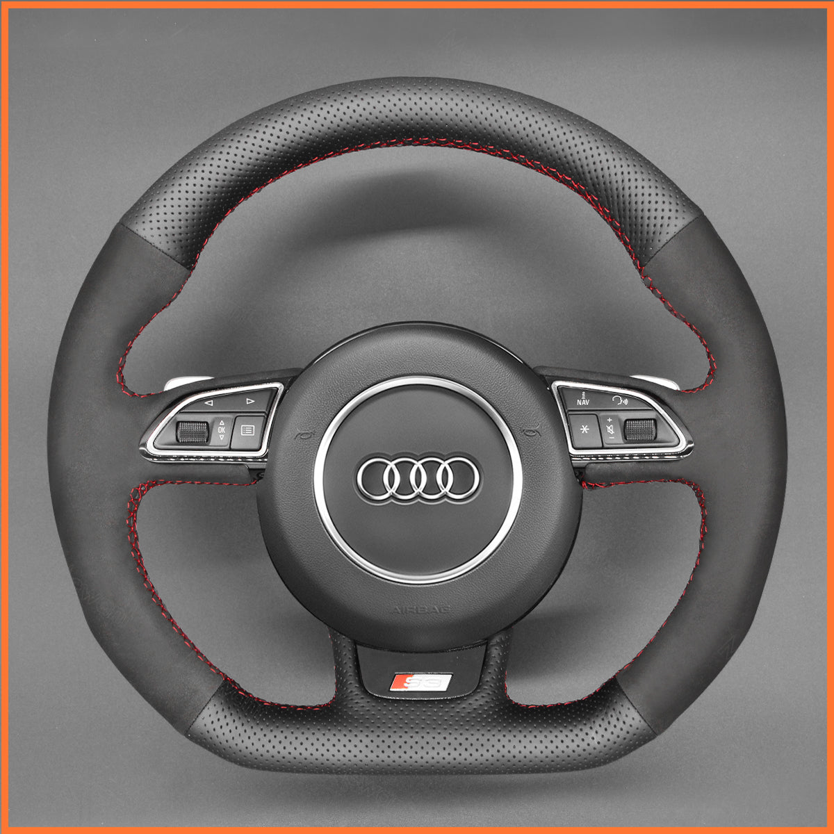 MEWANT Lenkradbezug für Audi A5 A7 RS S3 S4 S5 S6 S7 SQ5 2013-2018 - Mewant.de
