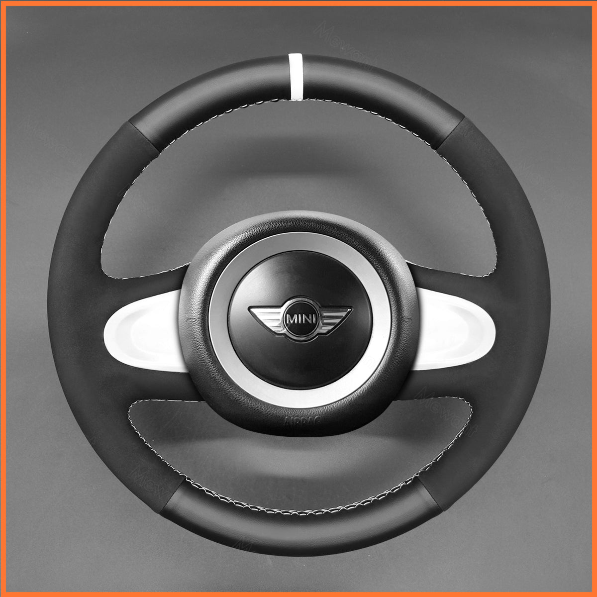 MEWANT Lenkradbezug für Mini(Hatchback/Mini R56/R57) Clubman Clubvan Convertible Countryman Coupe Paceman Roadster 2012-2017 (3-Spoke) - Mewant.de