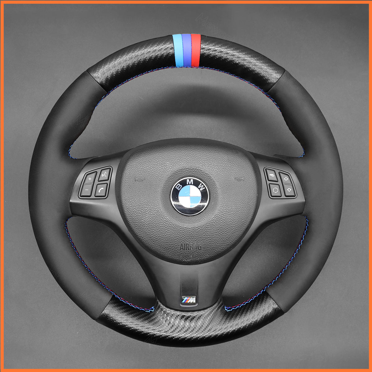 MEWANT Lenkradbezug für BMW 1 Series E81 E82 E87 E88 E90 E91 E92 E93 2007-2013 - Mewant.de