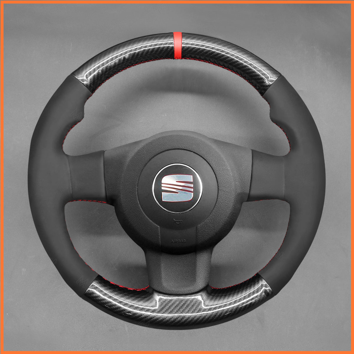 MEWANT Lenkradbezug für Seat Leon FR CUPRA MK2 1P / Ibiza FR 6L 2005-2009 - Mewant.de