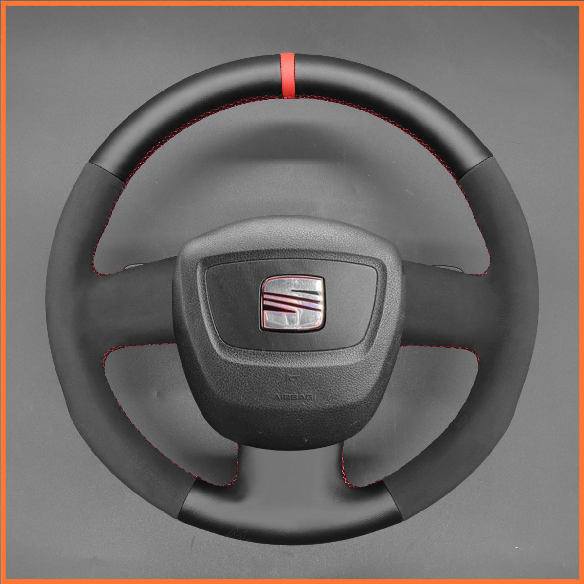 MEWANT Lenkradbezug für Seat Exeo / Audi A3 8P / A4 B8 / A5 / A8 / A8 L / Q7 / RS 4 / S5 / S6 / S8 2007-2011 - Mewant.de
