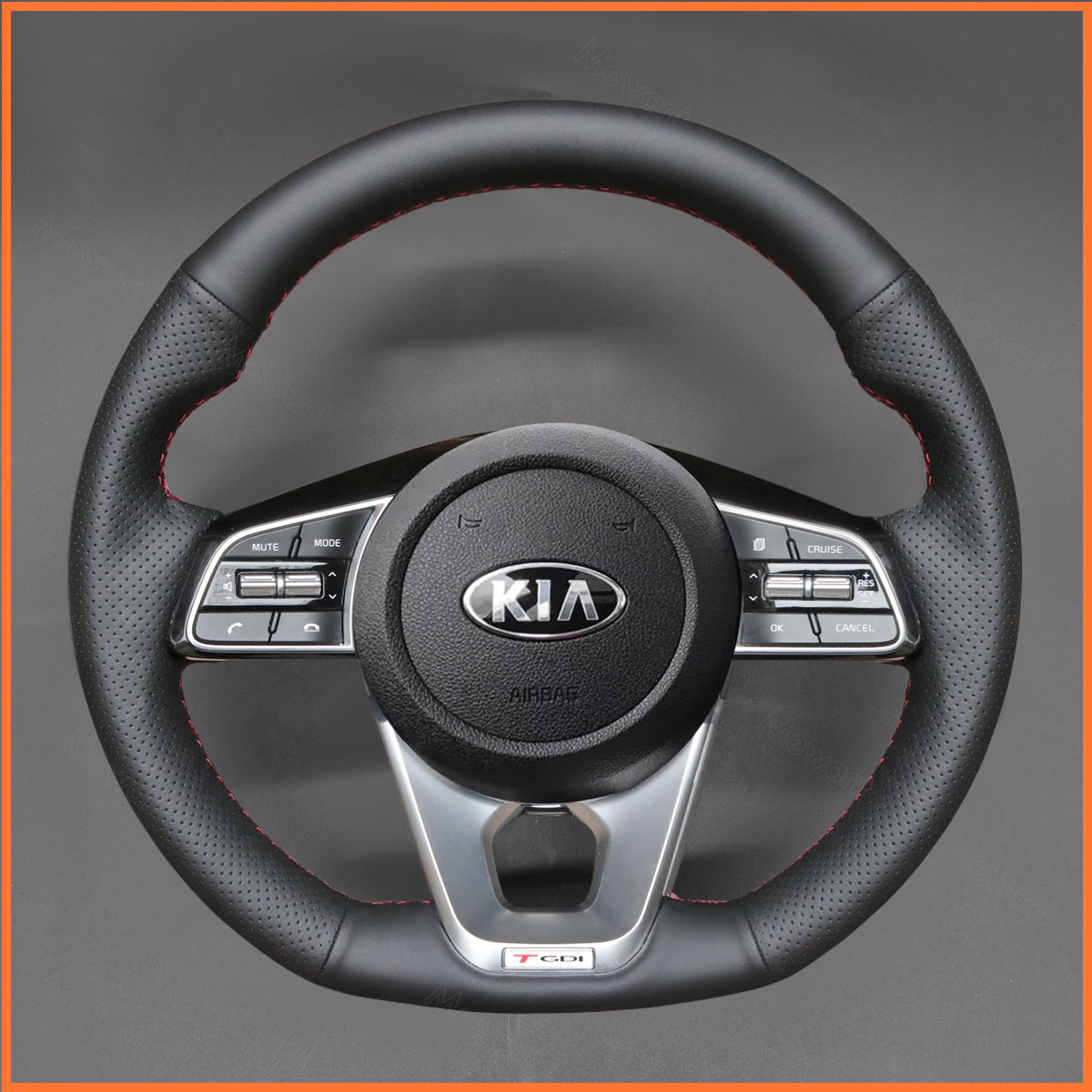 MEWANT Lenkradbezug für Kia Ceed Cee'd 3 (GT/GT-Line) 2018-2022 / Proceed Pro Ceed (GT/GT-Line) 2018-2022 / Optima 5 (GT-Line) 2018-2021 - Mewant.de