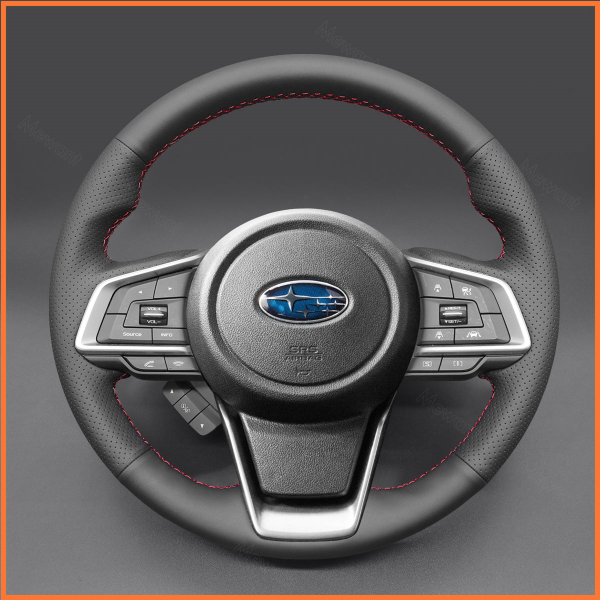MEWANT Lenkradbezug für Subaru Forester 2019-2025 / Outback 2018-2024 / XV 2017-2024 / Crosstrek 2023-2025 / Impreza 2017-2024 - Mewant.de