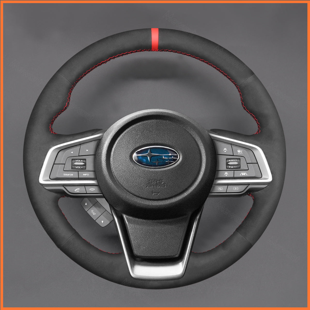 MEWANT Lenkradbezug für Subaru Forester 2019-2025 / Outback 2018-2024 / XV 2017-2024 / Crosstrek 2023-2025 / Impreza 2017-2024 - Mewant.de