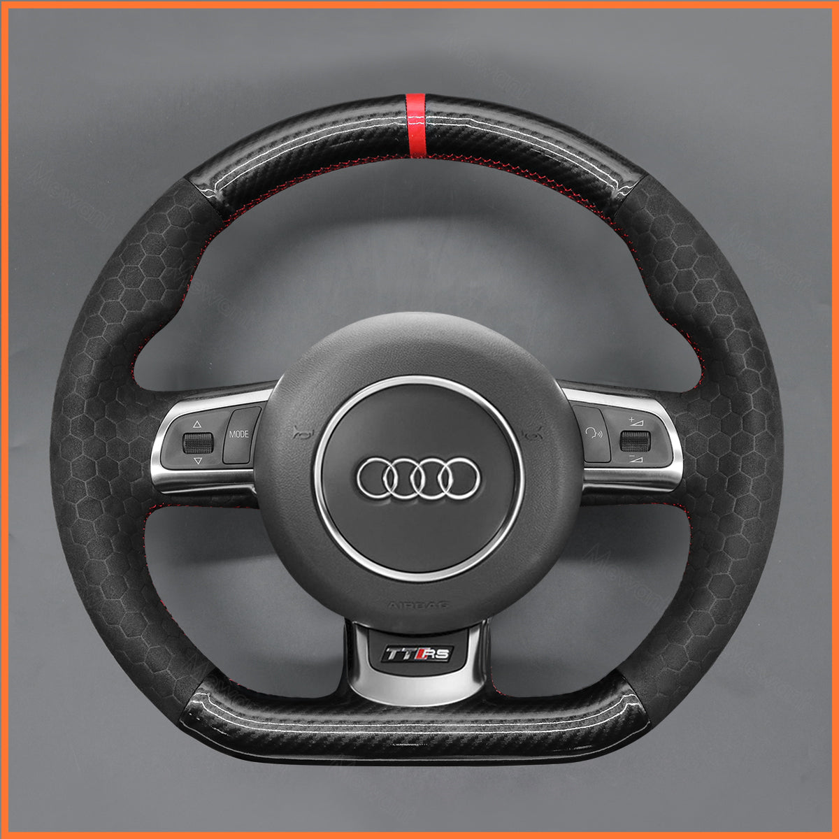 MEWANT Lenkradbezug für Audi TT RS (8J) Coupe / Cabriolet / R8 (42) Coupe / R8 Cabriolet / RS 6 (C6) Saloon 2009-2014 - Mewant.de