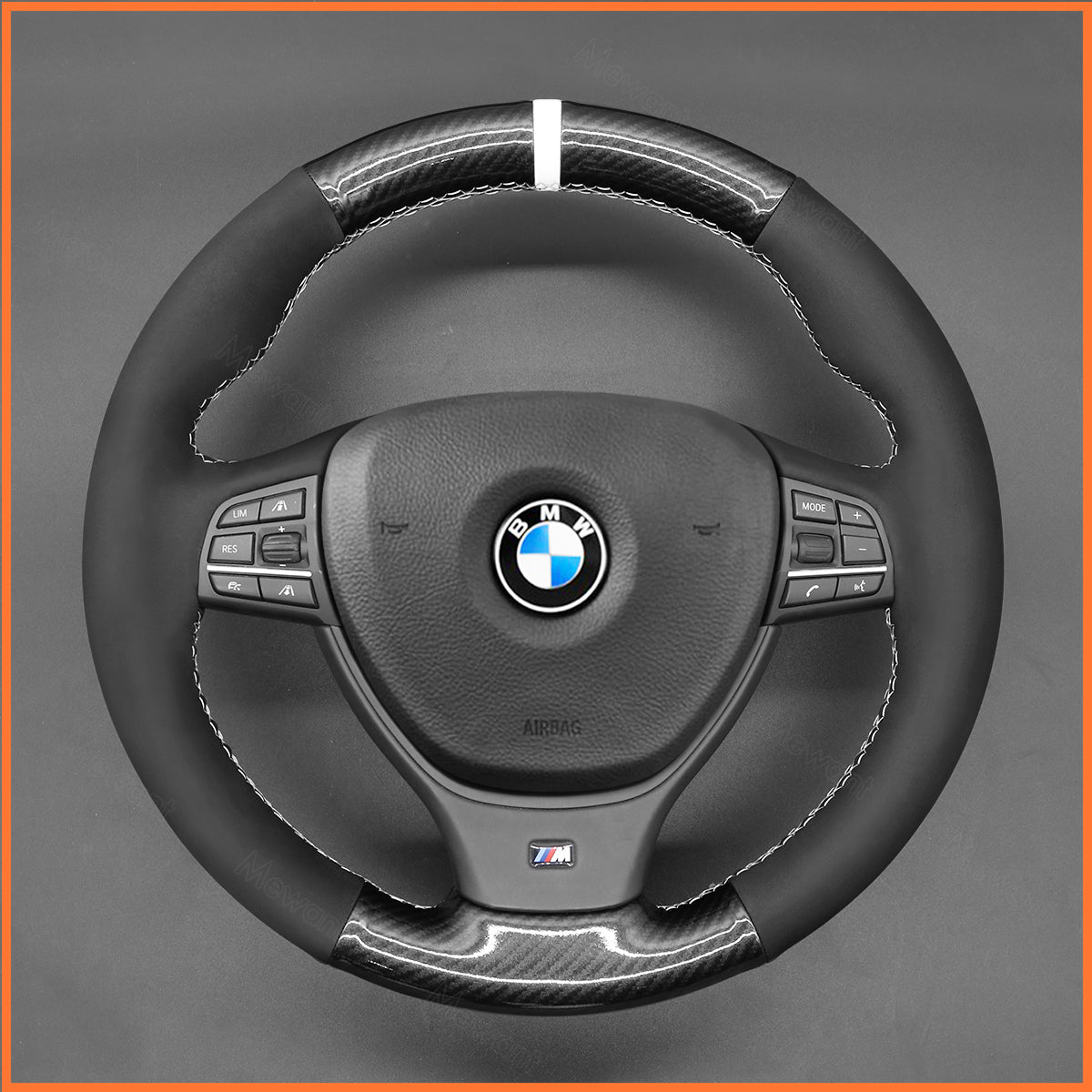 Funda para volante MEWANT para BMW F10 F11 F07 F12 F13 F06 F01 F02 2008-2015