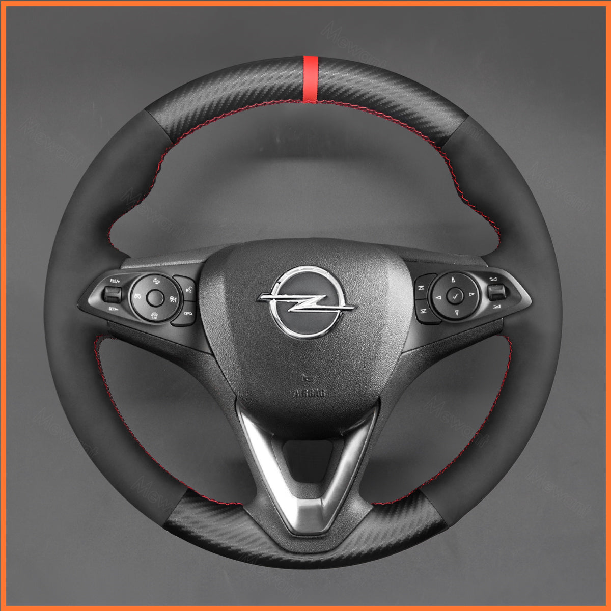 MEWANT Lenkradbezug für Opel Astra K / Corsa E / Crossland X / Grandland X / Insignia CT B / Zafira C 2016-2019 - Mewant.de