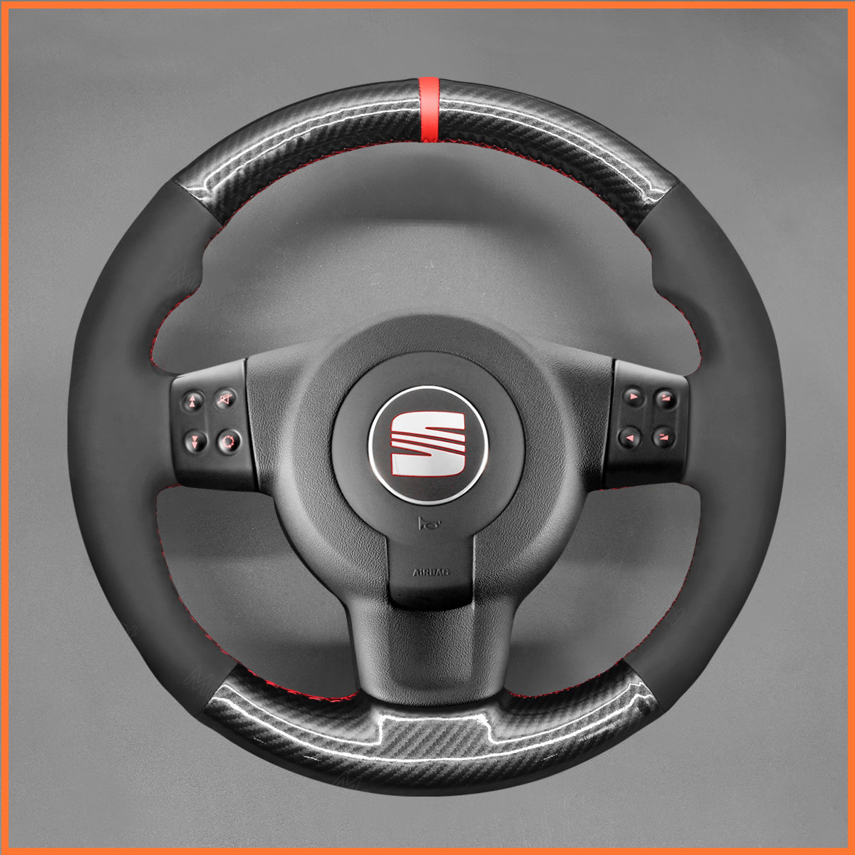 MEWANT Lenkradbezug für Seat Leon FR CUPRA MK2 1P / Ibiza FR 6L 2005-2009 - Mewant.de