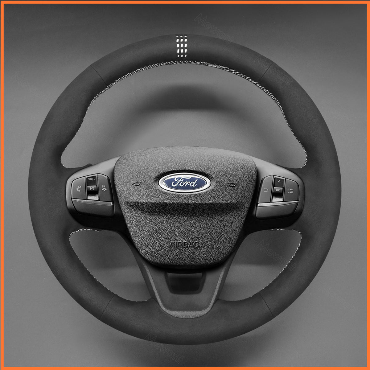 MEWANT Lenkradbezug für Ford Focus IV / Kuga III / Puma / Bronco Sport / Fiesta VII / Maverick / Tourneo Courier / Tourneo Custom - Mewant.de