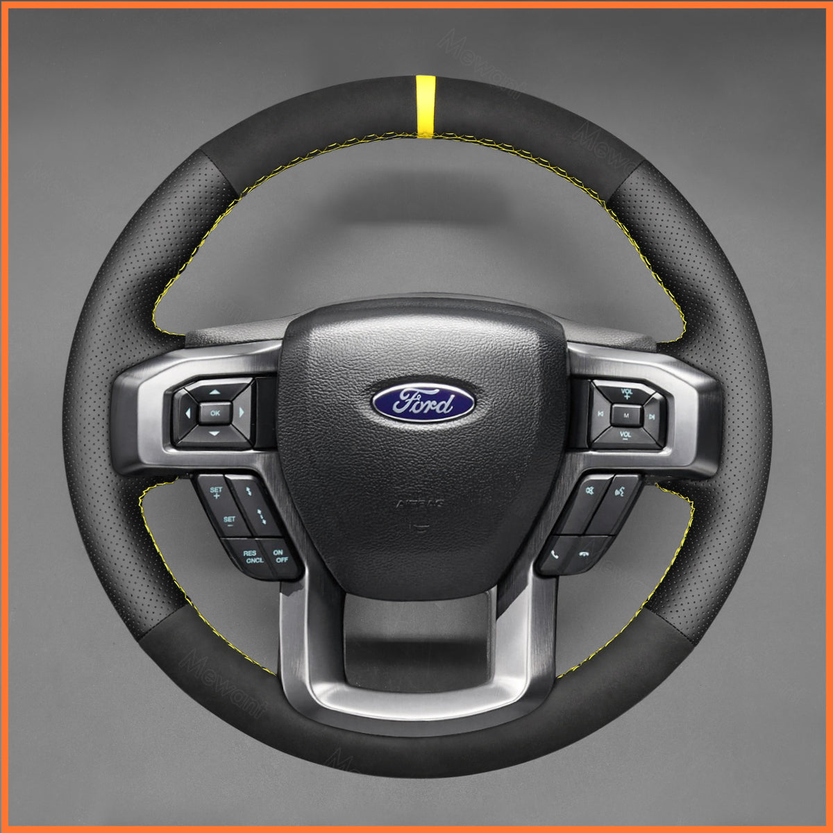 MEWANT Lenkradbezug für Ford F-150 F150 2015-2021 / F-250 F250 2017-2023 - Mewant.de