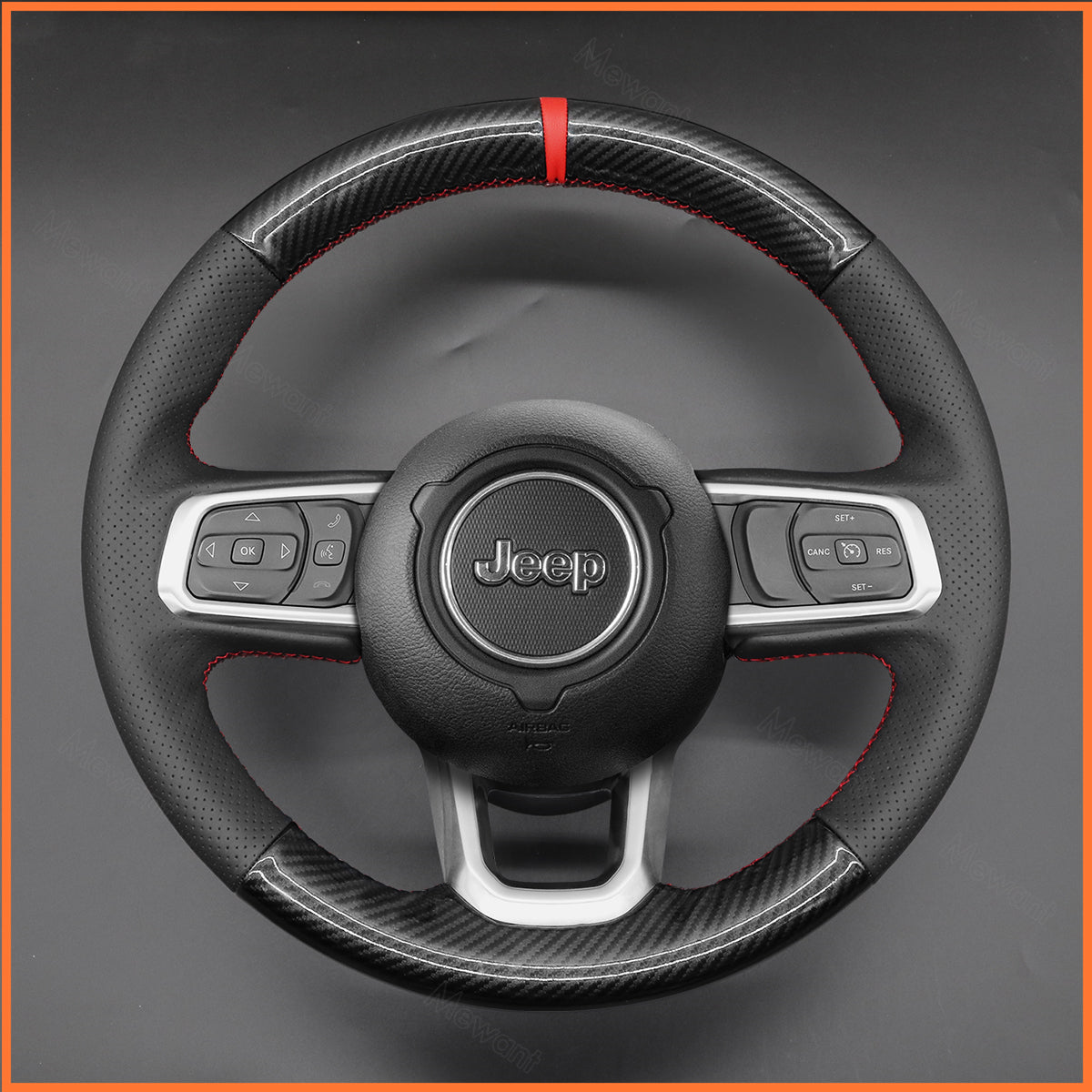 MEWANT Lenkradbezug für Jeep Wrangler JL / Gladiator JT 2020-2023 - Mewant.de