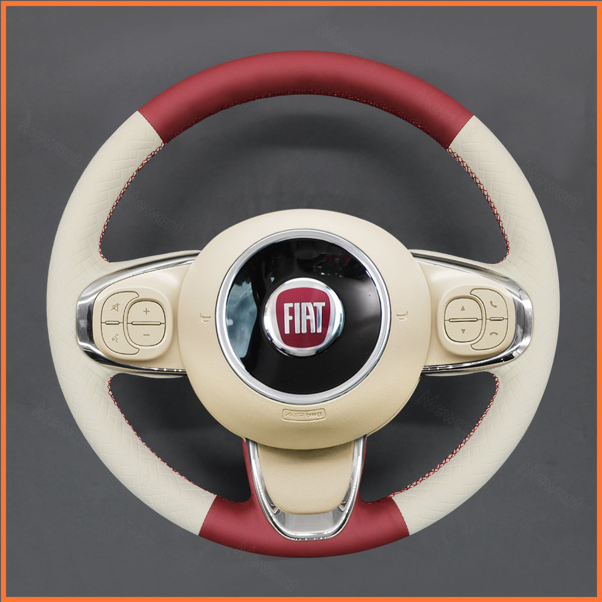 MEWANT Lenkradbezug für Fiat 500 2015-2021 / 500C 2016-2021 - Mewant.de