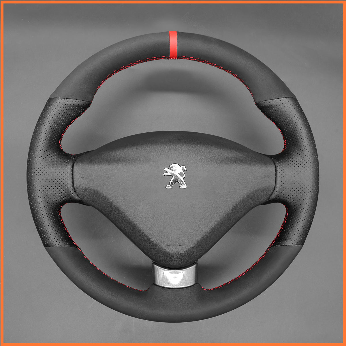 MEWANT Lenkradbezug für Peugeot 207 2010-2012 / 207 CC 2007-2015 / 207 SW 2011-2013 - Mewant.de