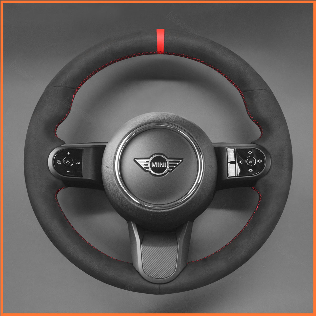 MEWANT Lenkradbezug für Mini Clubman (F54) 2021-2024 / Convertible (Cabrio) F57 2021-2024 / Countryman (F60) 2021-2024 / Hatchback (F55/F56) 2021-2024 - Mewant.de