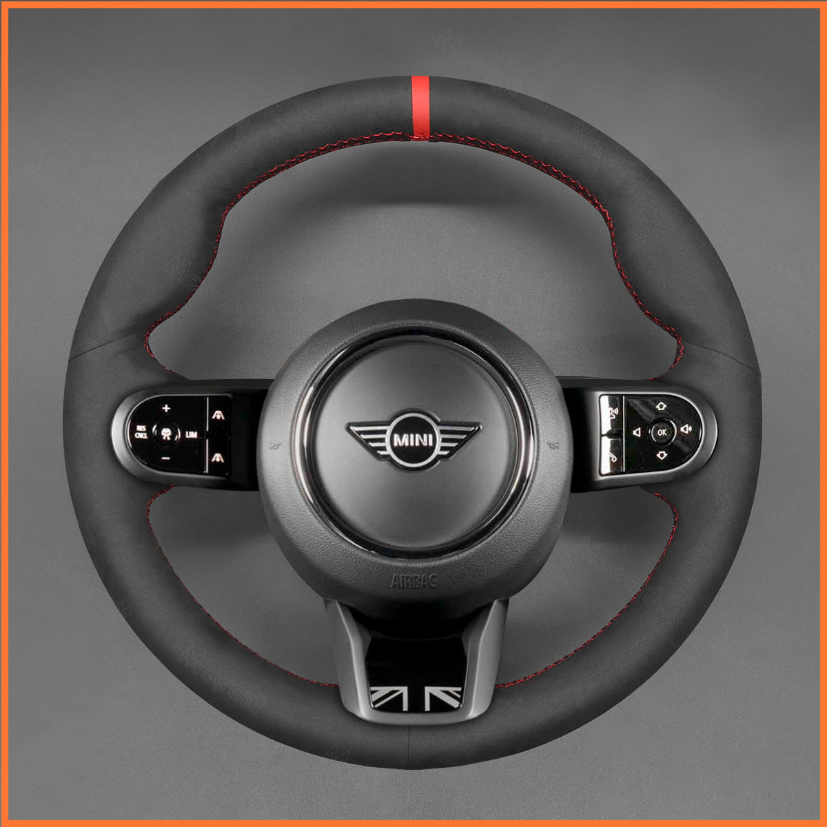MEWANT Lenkradbezug für Mini Clubman (F54) 2021-2024 / Convertible (Cabrio) F57 2021-2024 / Countryman (F60) 2021-2024 / Hatchback (F55/F56) 2021-2024 - Mewant.de