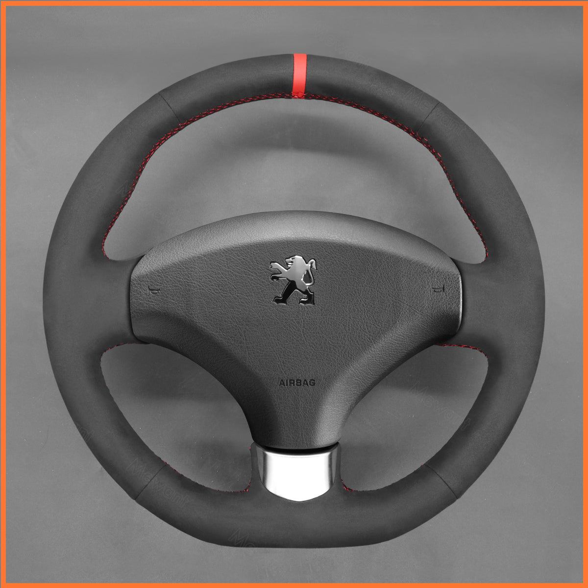 MEWANT Lenkradbezug für Peugeot 308 2007-2013 / 308 CC 2009-2015 / 308 SW 2008-2014 / RCZ 2010-2015 / 3008 2009-2016 / 5008 2009-2017 - Mewant.de