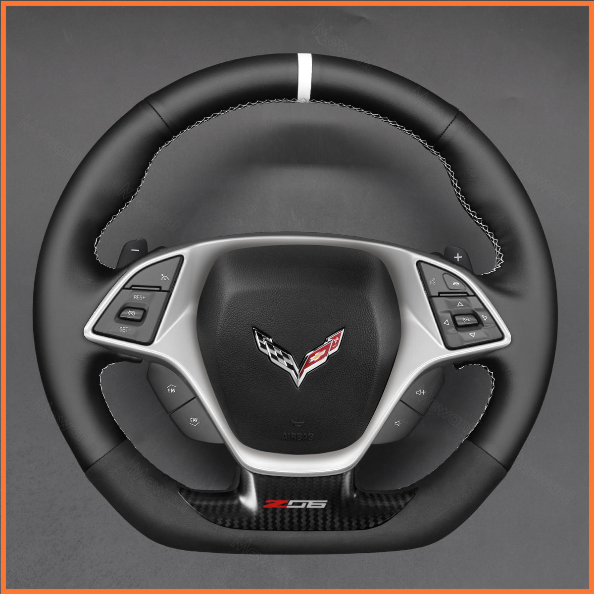 MEWANT Lenkradbezug für Corvette C7 (Chevrolet) 2014-2015 - Mewant.de