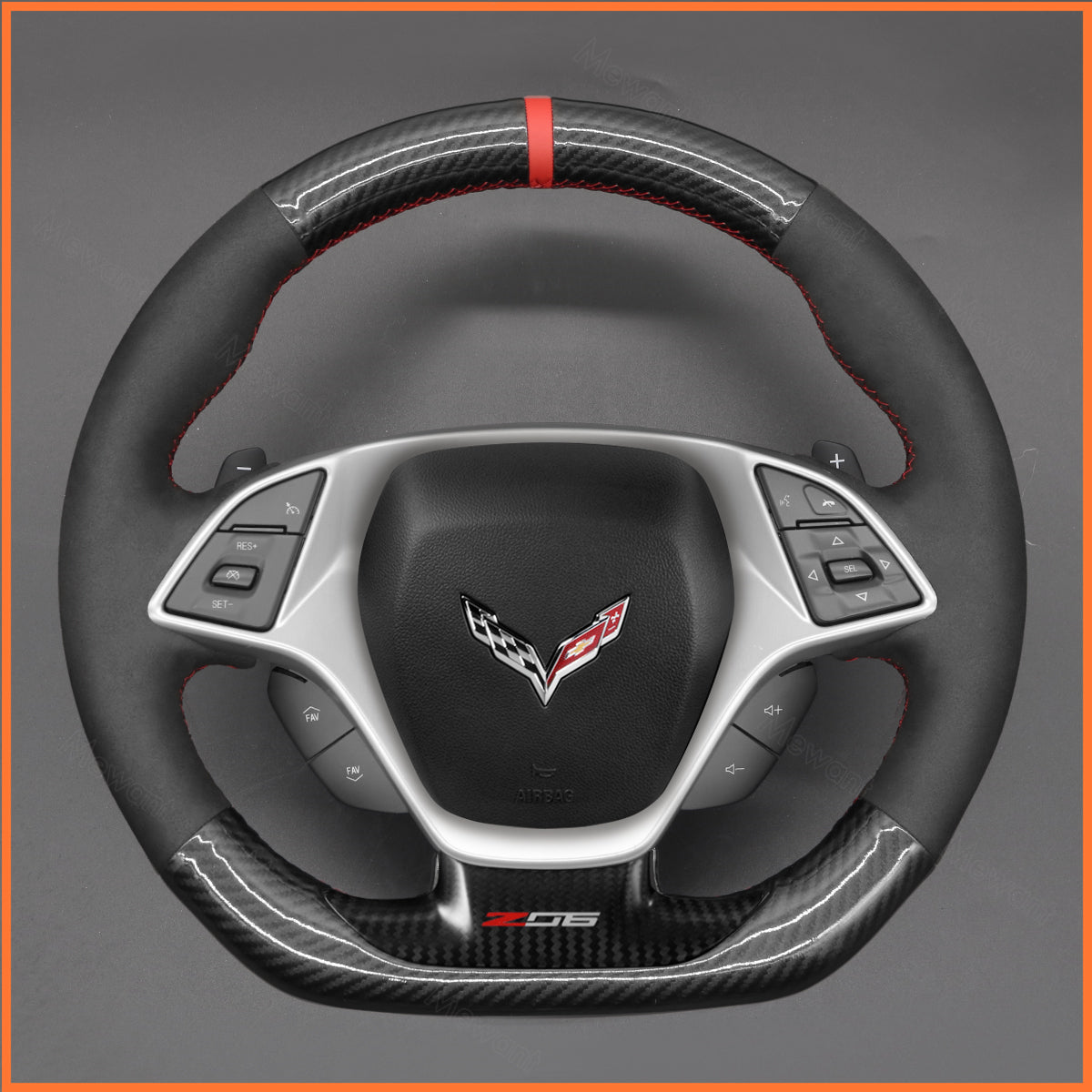 MEWANT Lenkradbezug für Corvette C7 (Chevrolet) 2014-2015 - Mewant.de
