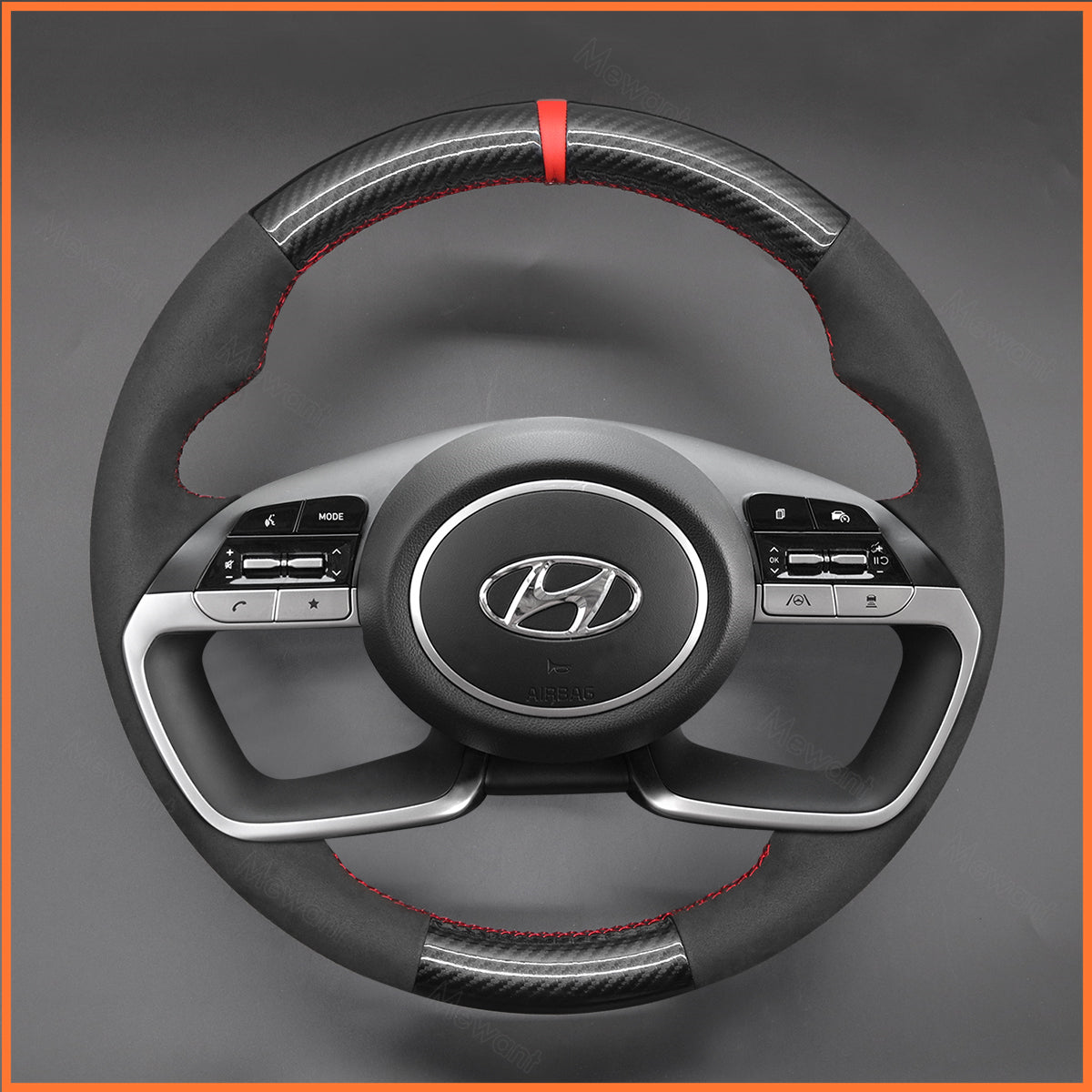 MEWANT Lenkradbezug für Hyundai Tucson IV 2021-2022 / i20 III 2020-2022 / Bayon 2021-2022 - Mewant.de