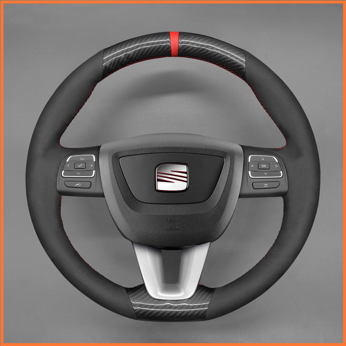 MEWANT Lenkradbezug für Seat Leon / Alhambra / Toledo / Altea 2009-2012 - Mewant.de