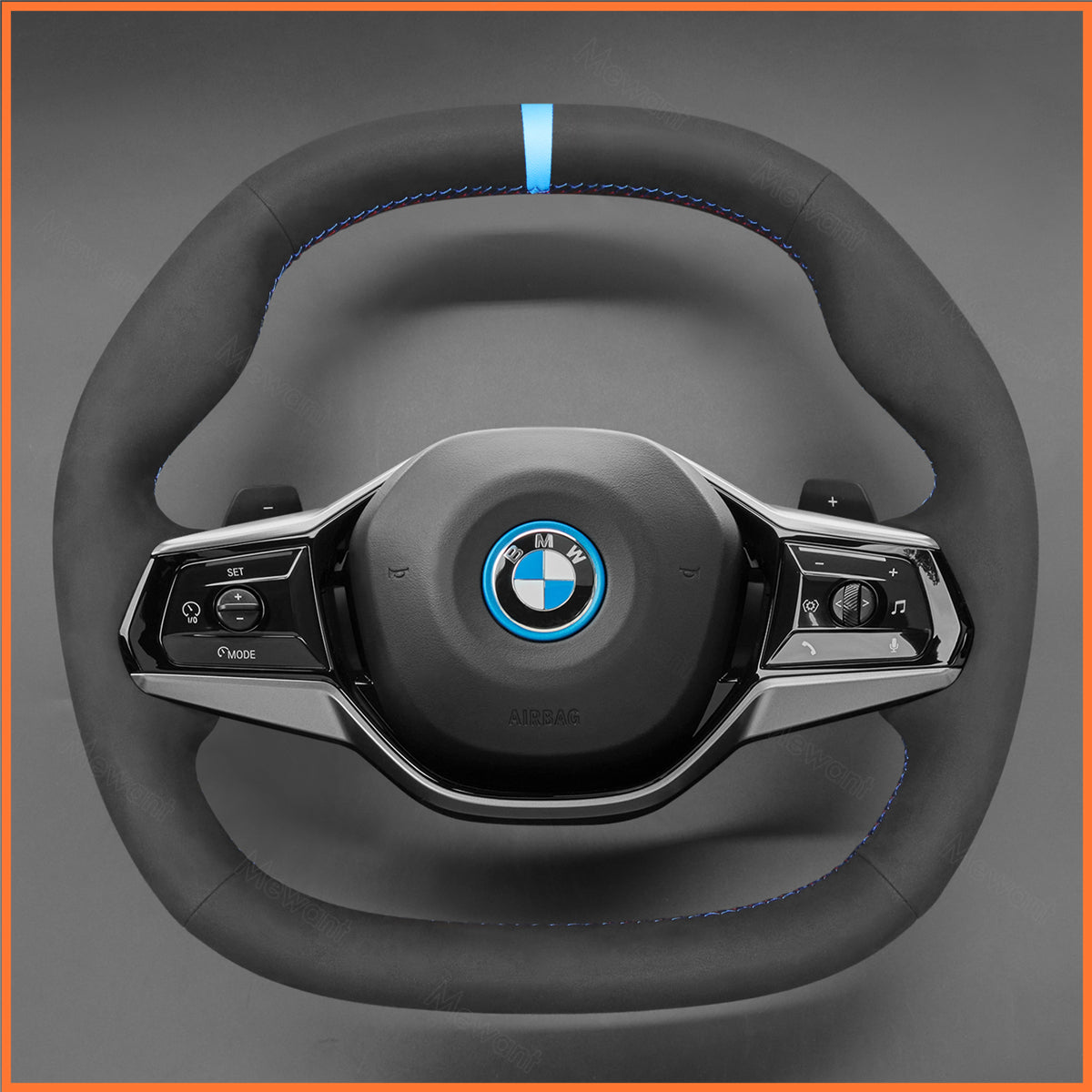 MEWANT Funda para volante para BMW G60 Berlina / G61 Touring / i5 G60 G61 2023-2024