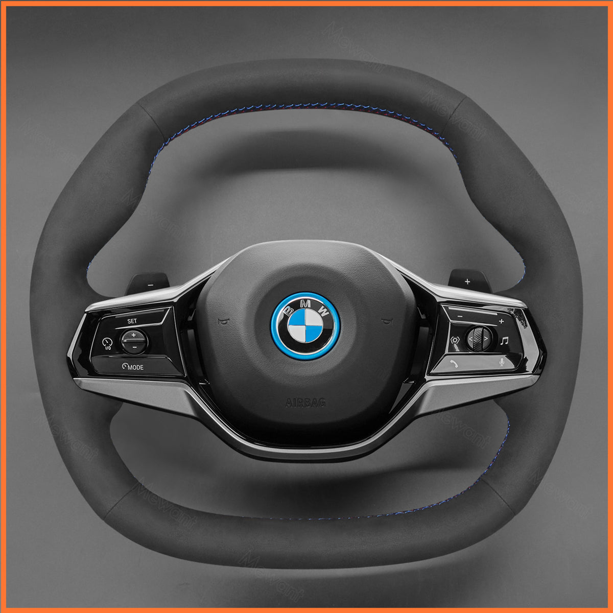 MEWANT Funda para volante para BMW G60 Berlina / G61 Touring / i5 G60 G61 2023-2024