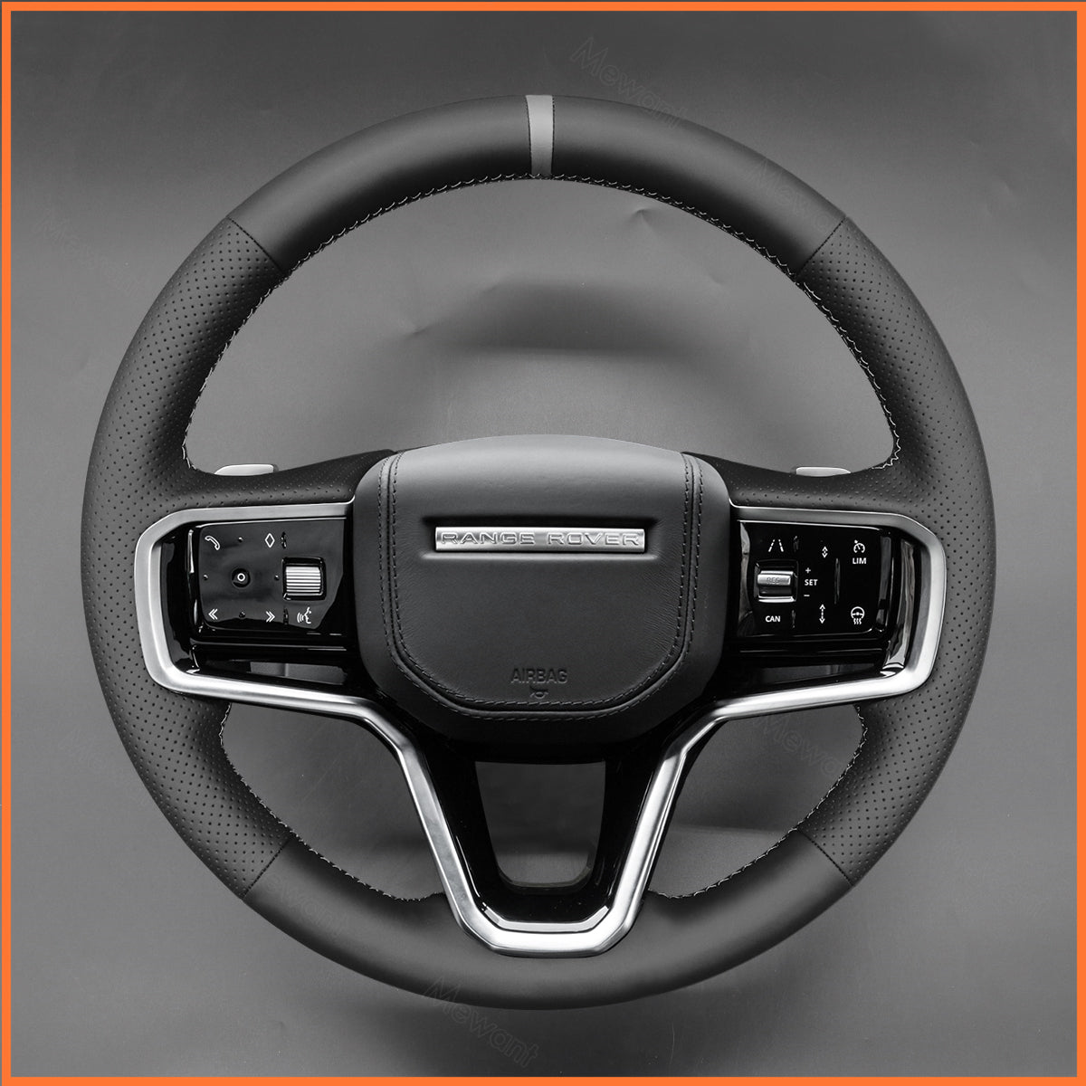 MEWANT Lenkradbezug für Land Rover Range Rover Sport III (L461) 2022-2024 / Discovery Sport (L550) 2021-2024 / Range Rover Evoque II (L551) 2021-2024 / Range Rover Velar (L560) 2021-2024 - Mewant.de