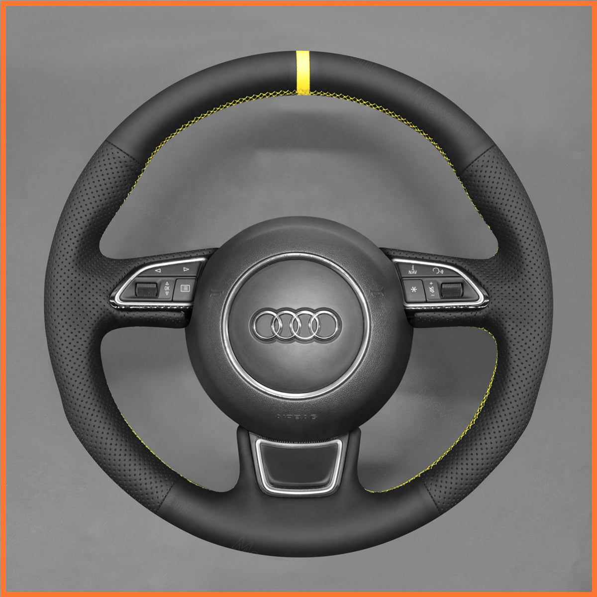 MEWANT Lenkradbezug für Audi A3 A4 A5 A6 A7 Allroad S8 S7 S6 2013-2018 - Mewant.de