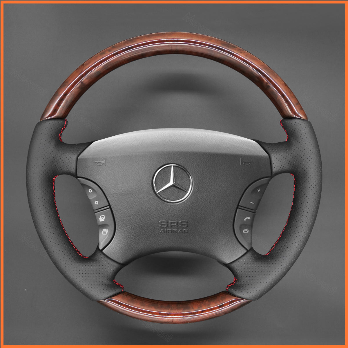 Funda de volante MEWANT para BENZ Clase CL C215 Clase S W220 2000-2006