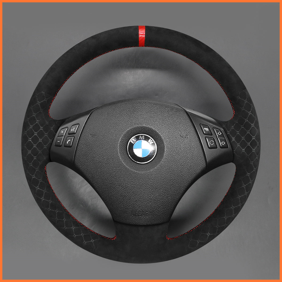 MEWANT Funda para volante para BMW Serie 3 E90 E91 X1 E84 2005-2011