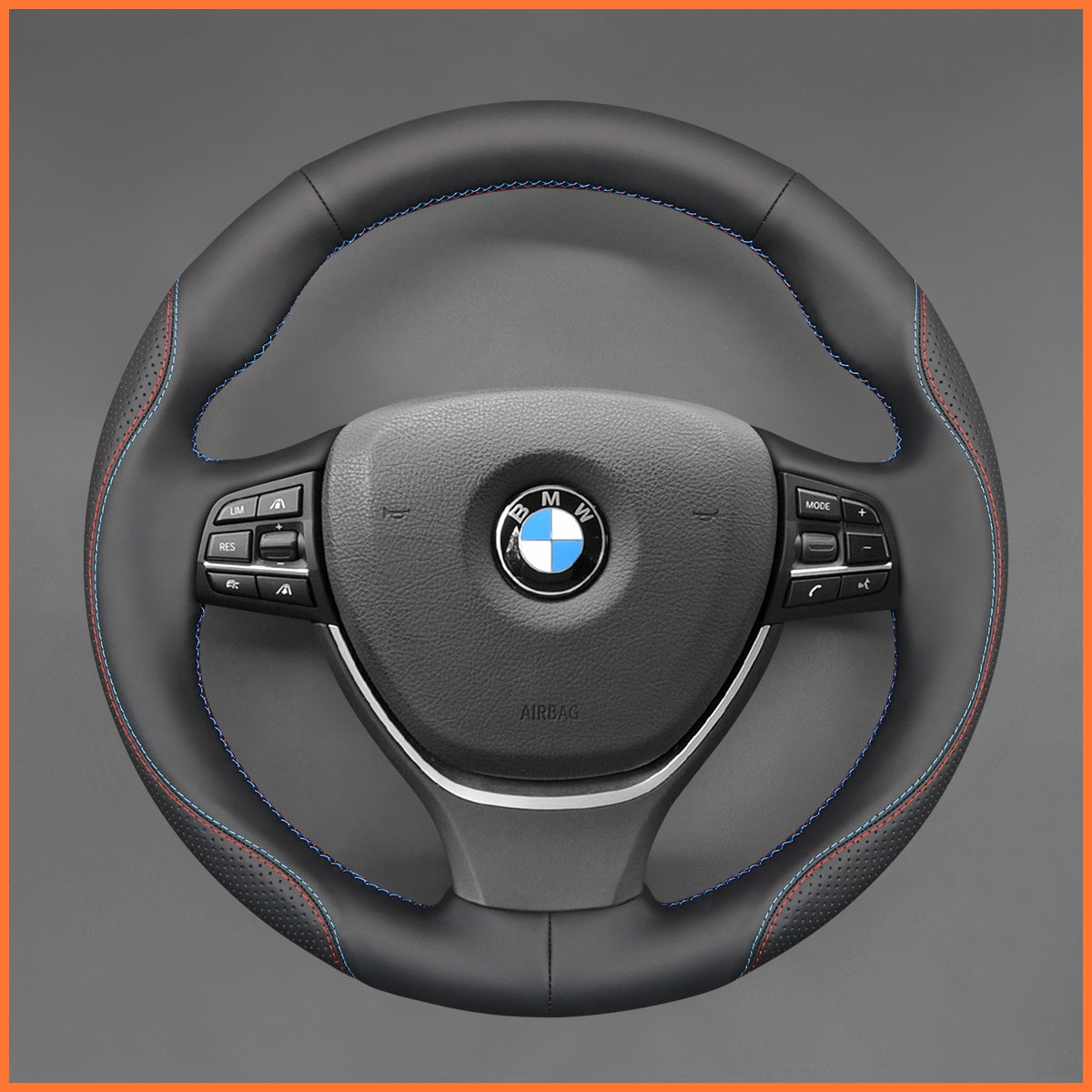 Funda de volante MEWANT para BMW F10 F11 F07 F12 F13 F06 F01 F02 2009-2017