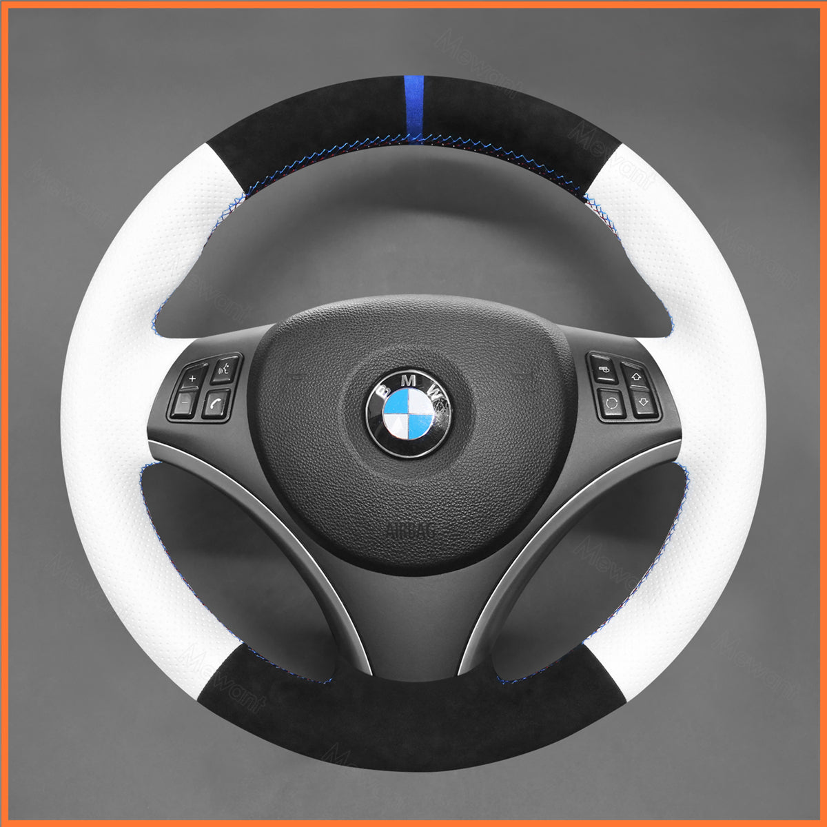 Funda para volante MEWANT para BMW E87 E81 E82 E88 E82 E90 E91 E92 E93 2007-2013
