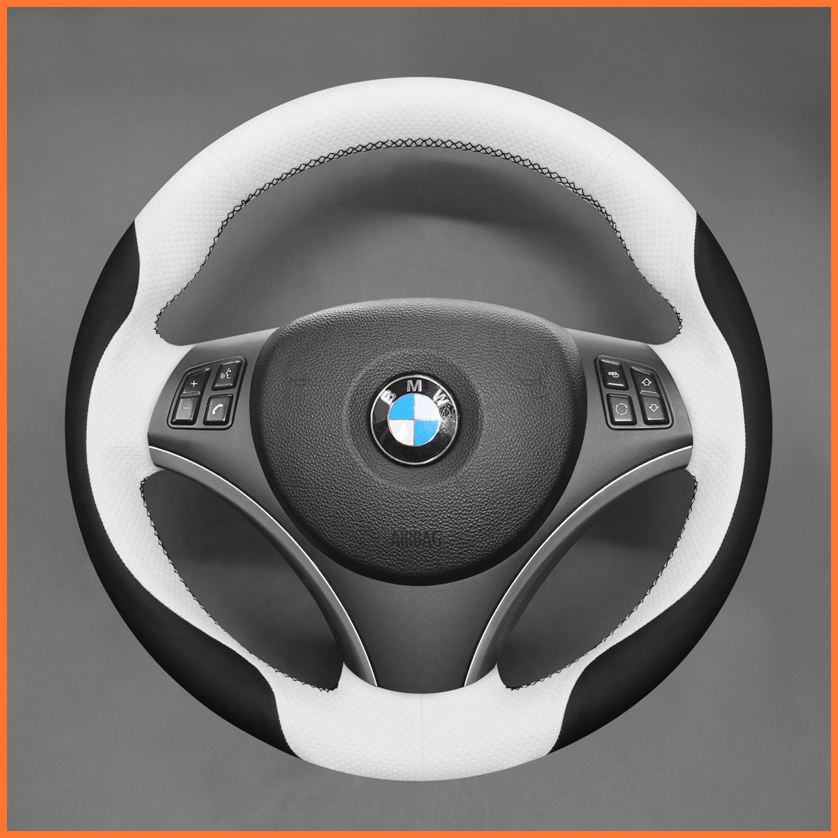 Funda para volante MEWANT para BMW E87 E81 E82 E88 E82 E90 E91 E92 E93 2007-2013