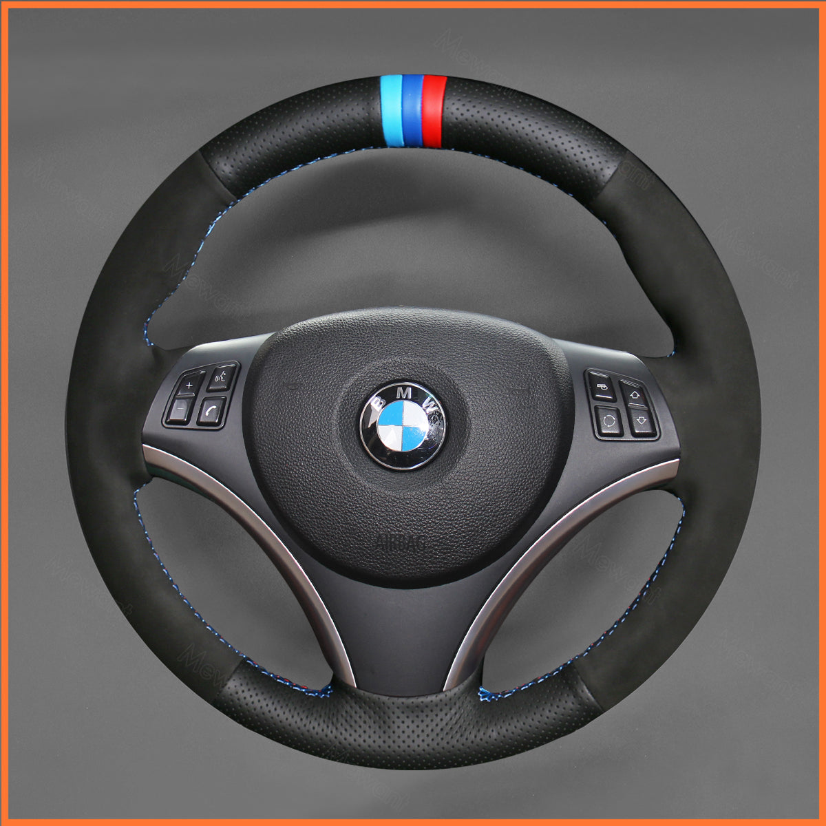 Funda para volante MEWANT para BMW E87 E81 E82 E88 E82 E90 E91 E92 E93 2007-2013