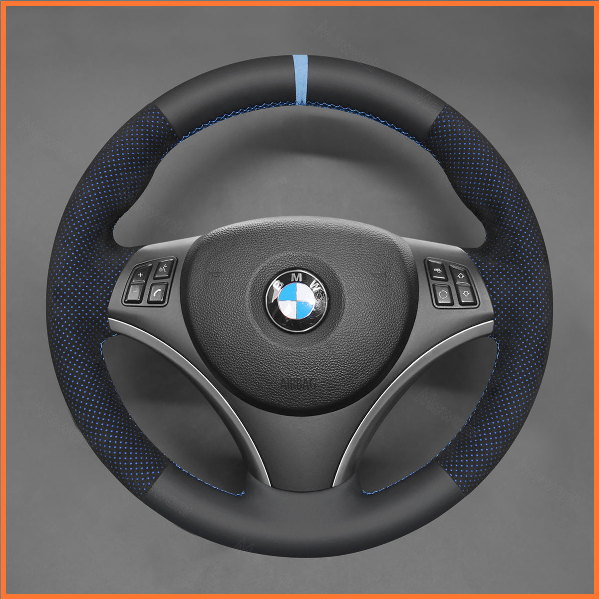 Funda para volante MEWANT para BMW E87 E81 E82 E88 E82 E90 E91 E92 E93 2007-2013