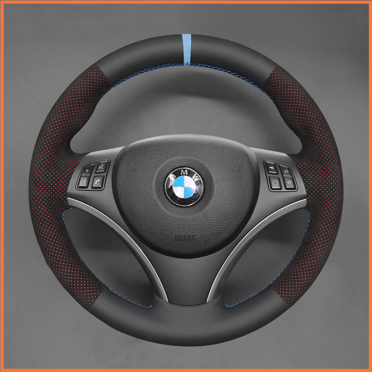 Funda para volante MEWANT para BMW E87 E81 E82 E88 E82 E90 E91 E92 E93 2007-2013