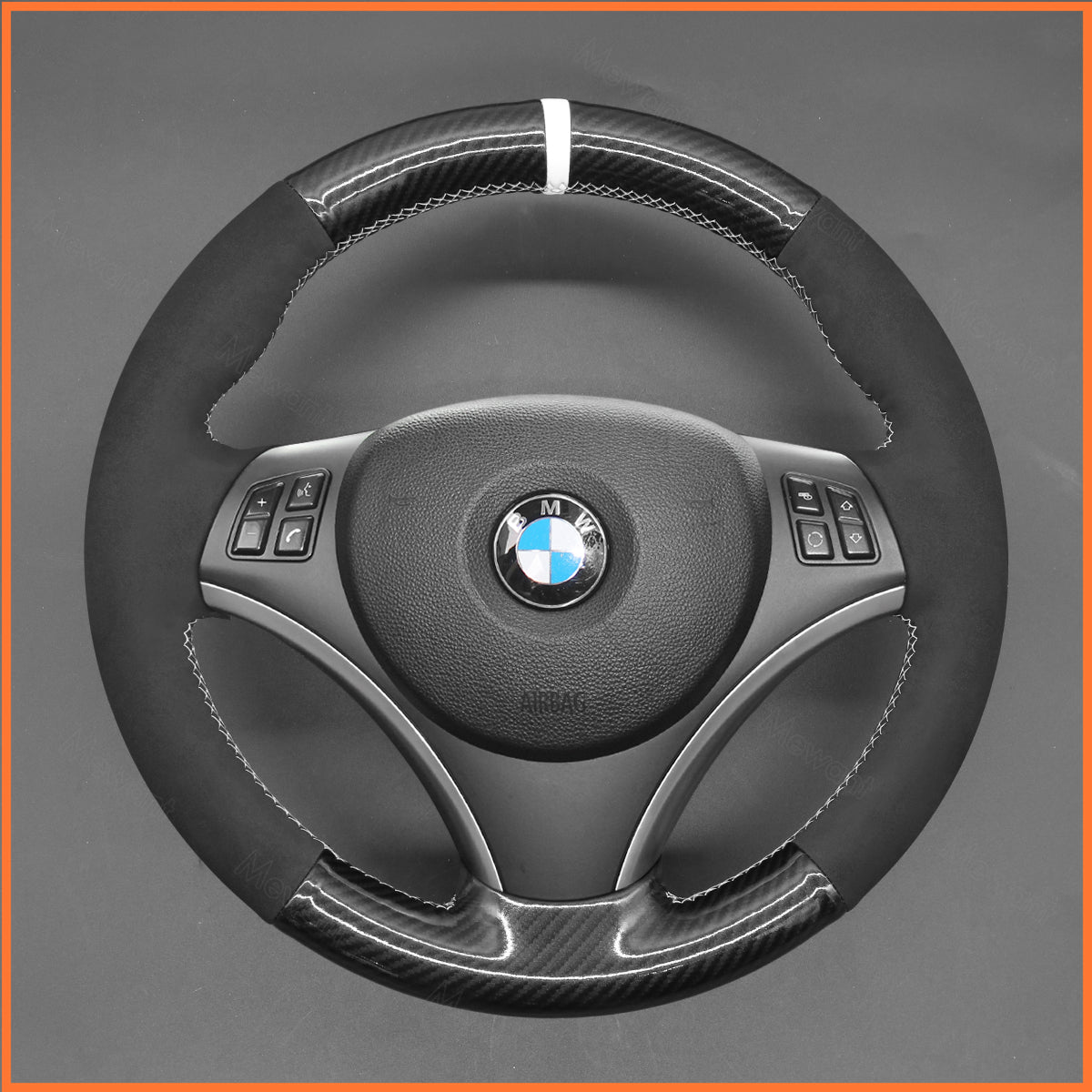 Funda para volante MEWANT para BMW E87 E81 E82 E88 E82 E90 E91 E92 E93 2007-2013