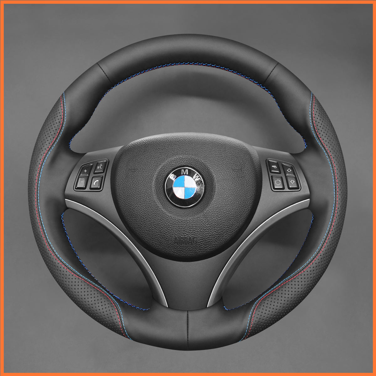 Funda para volante MEWANT para BMW E87 E81 E82 E88 E82 E90 E91 E92 E93 2007-2013