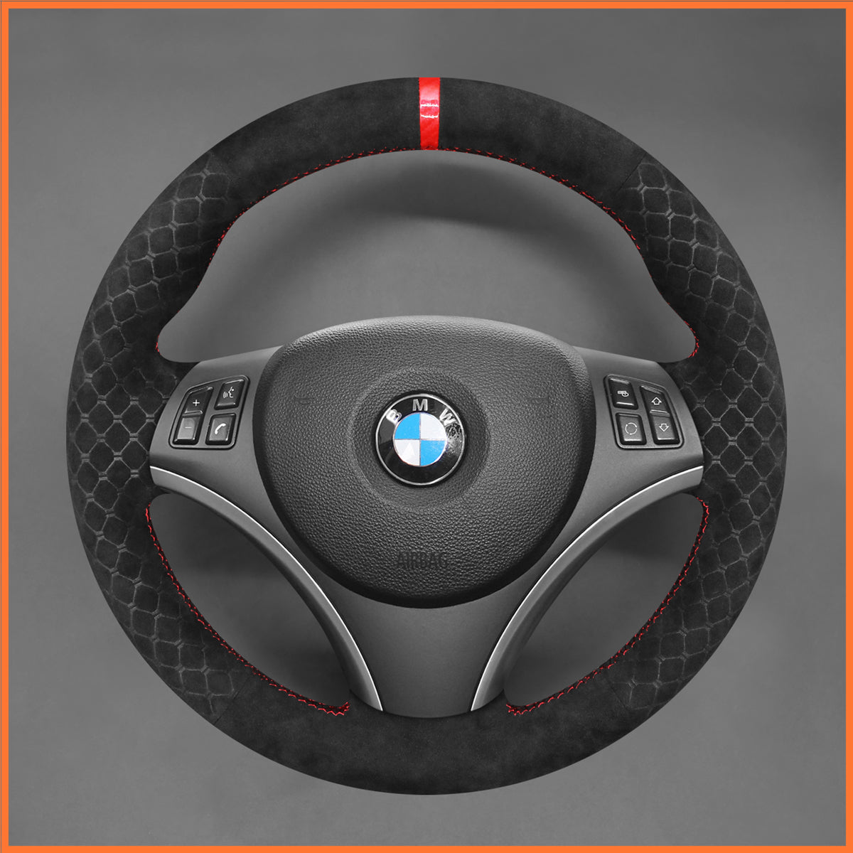 Funda para volante MEWANT para BMW E87 E81 E82 E88 E82 E90 E91 E92 E93 2007-2013